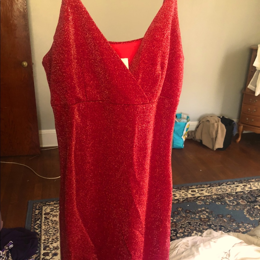 Red Sparkly VINTAGE- Byar Too! Dress
